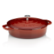 Чугунена тенджера с капак “Calido“ - плитка - Ø 28 см. - червена - KELA 