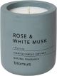 BLOMUS Ароматна свещ FRAGA, размер S - аромат Rose & White Musk - цвят FlintStone