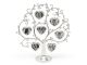 ZILVERSTAD Дърво за семейни снимки със сребърно покритие