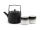 BREDEMEIJER Подаръчен сет чугунен чайник “Hubei“ - 1,2 л. и 2 бр. порцеланови чаши за чай