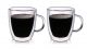 Сет от 2 бр. двустенни стъклени чаши за кафе FAUBOURG “ROME“ - 120 мл.