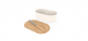 PEBBLY Кутия за хляб с дъска, нож и тобичка за хляб - крем