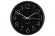 4LIVING Часовник за стена “Hour“ - цвят черен - Ø 25 см.