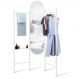 UMBRA Бяла свободностоящо огледало със закачалка за дрехи и поставка за аксесоари “VALA“