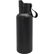Nerthus Двустенна спортна бутилка с дръжка Click Cap, цвят ЧЕРЕН - 500 мл.