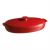 Червена керамична овална тава за печене EMILE HENRY 