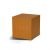 GINGKO Часовник с термометър “CUBE“ - цвят мед с червени цифри