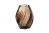 4LIVING Стъклена ваза “Elm“ - цвят кафяв - 12,5 см.