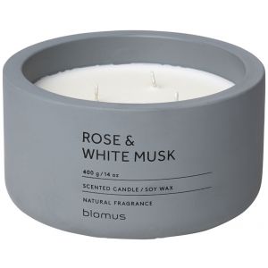 BLOMUS Ароматна свещ FRAGA, размер XL - аромат Rose & White Musk - цвят FlintStone