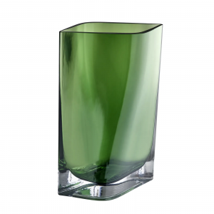 BLOMUS Стъклена ваза DUASIS, размер M - цвят зелен (Agave Green)