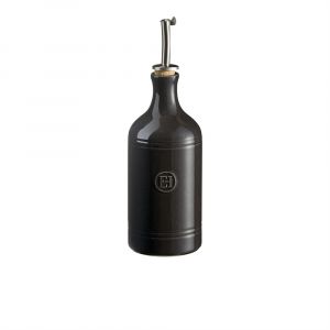 Черна керамична бутилка за олио с дозатор EMILE HENRY OIL CRUET