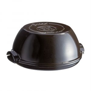 Черна керамична кръгла форма за печене на хляб EMILE HENRY 