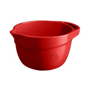 Червена керамична купа за смесване EMILE HENRY 