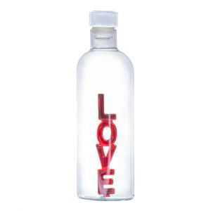 Vin Bouquet Стъклена бутилка с декорация LOVE - 1,1 л.